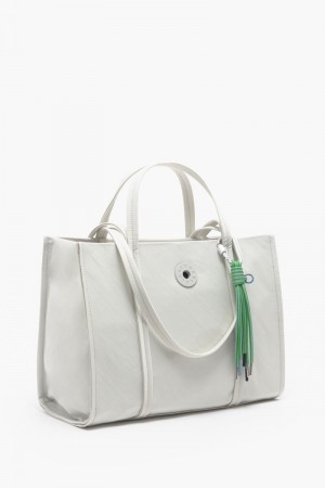 Bimba Y Lola L Nylon Shopper Bag Grey | USA 2063PBTNA