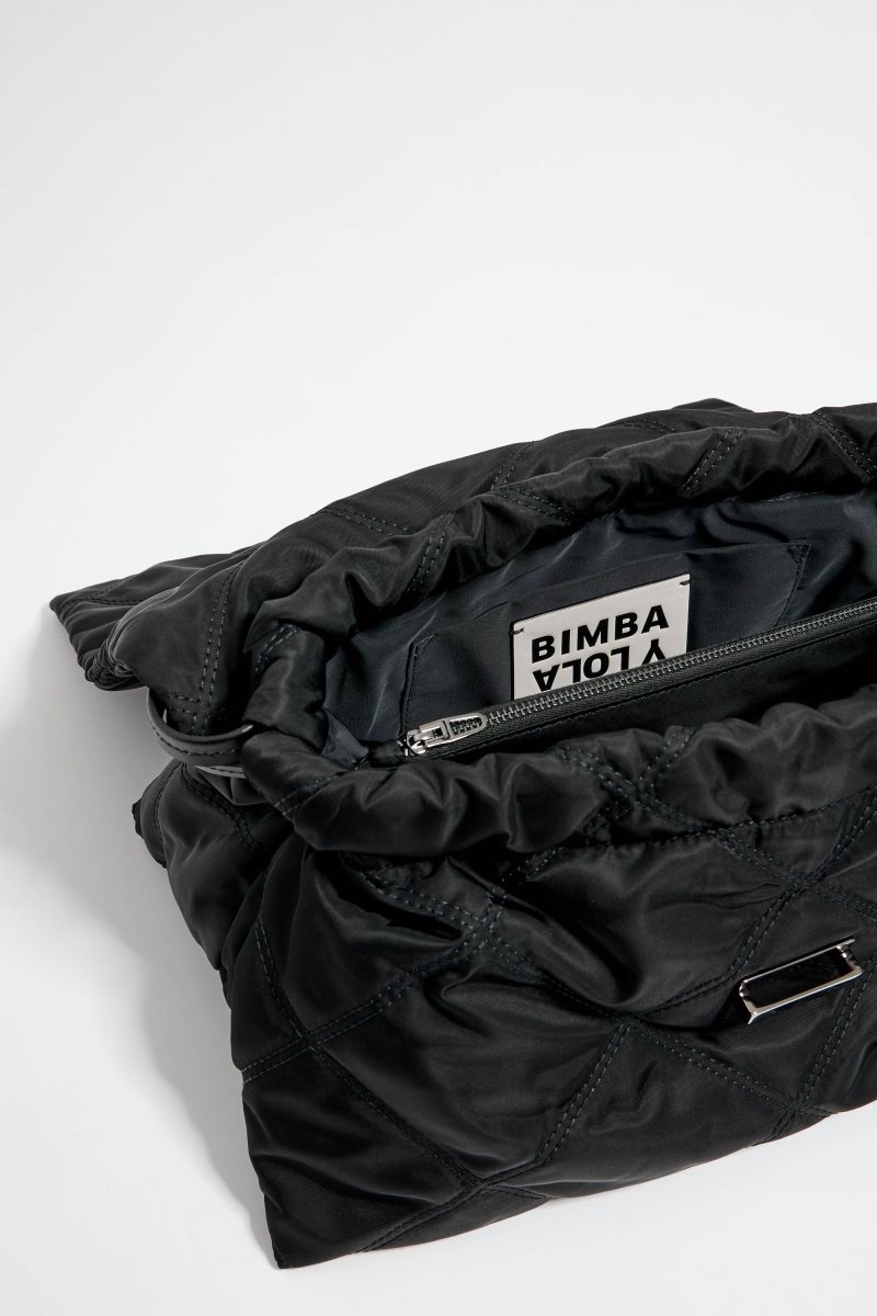 Bimba Y Lola M Flap Handbag Black | USA 5610TKDIS